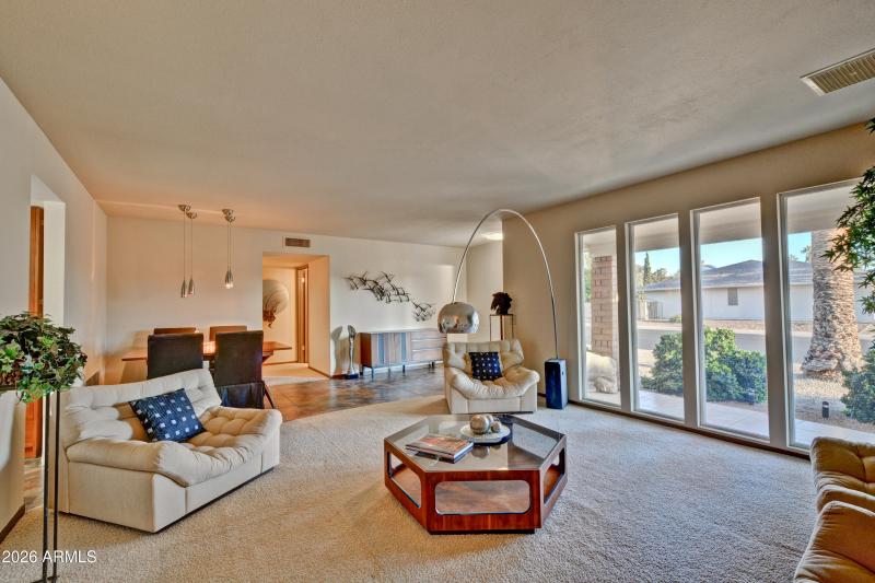 Living Room & Dining Area