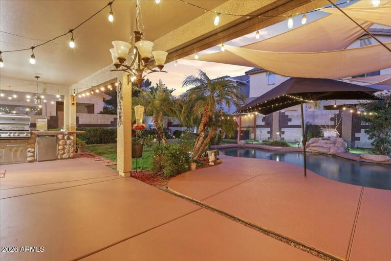 Epoxy covered patio
