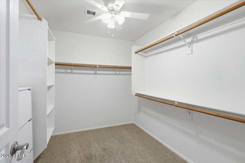 Huge primary closet