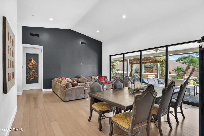 Formal Living Room & Dining Area
