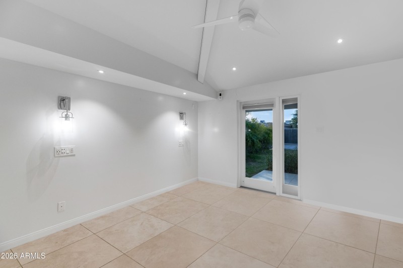 Primary w/ separate exit to patio