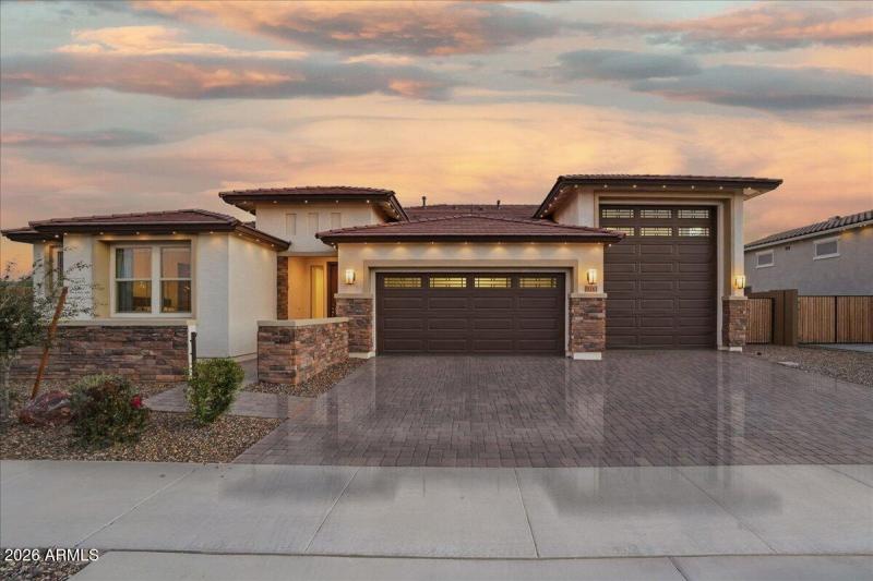 01-Twilight Front of Home