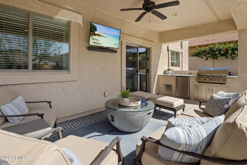 Large Covered Back Patio