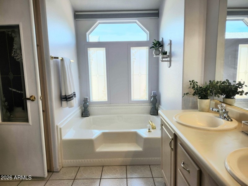 Soaking Tub in Primary Bath