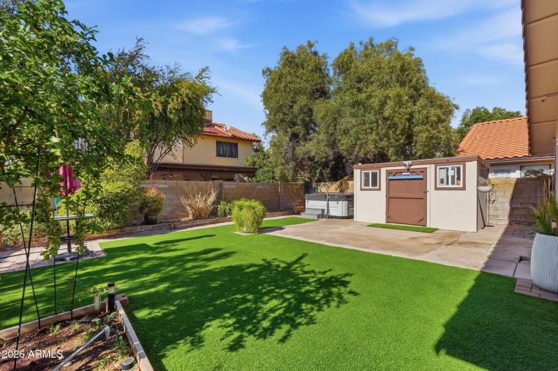 Lush Backyard Entertainer's View