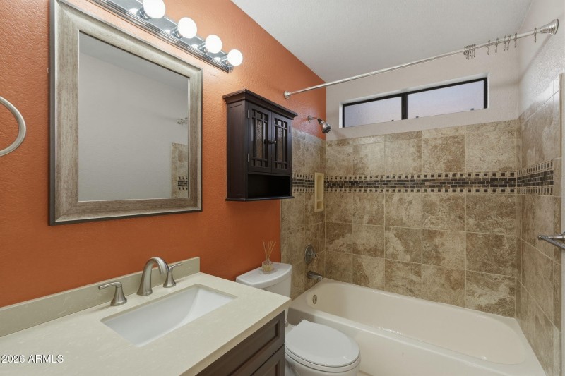 Updated Designer Hall Bath