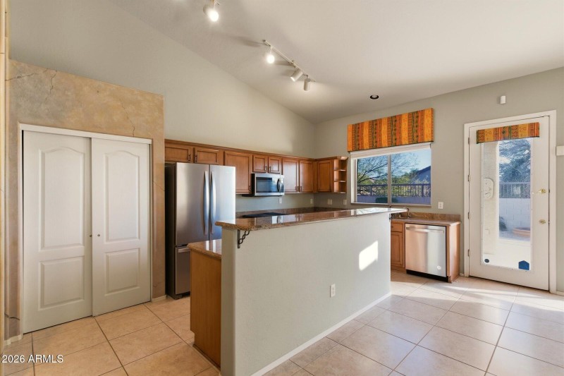 Breakfast Bar & Patio Access