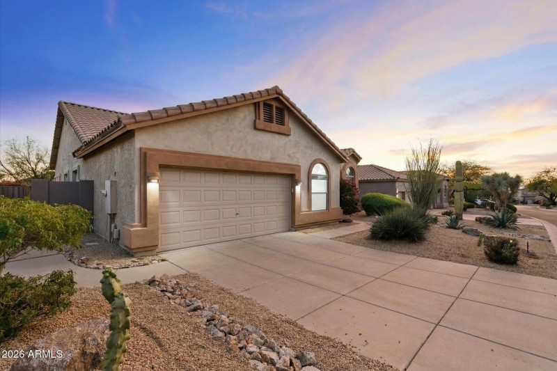Front Exterior & Two-Car Garage