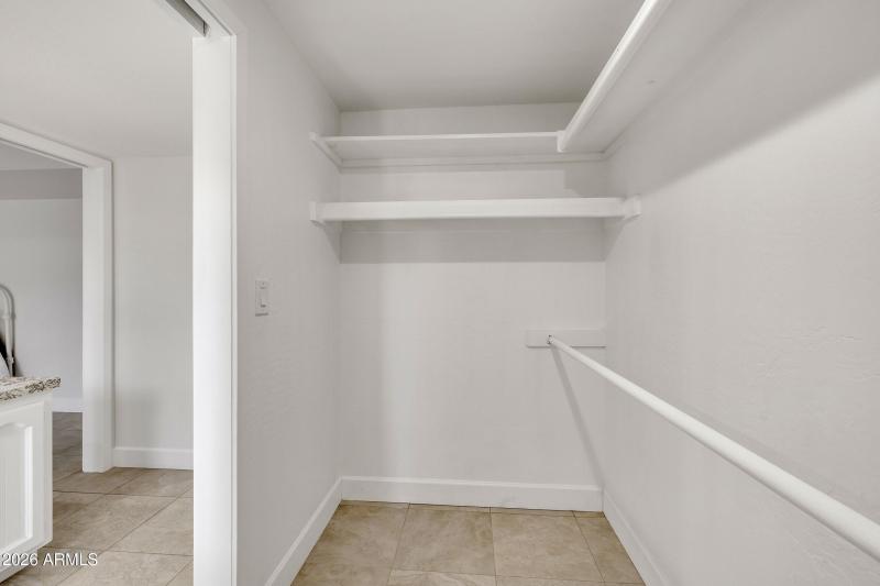 Generous Walk-in Closet