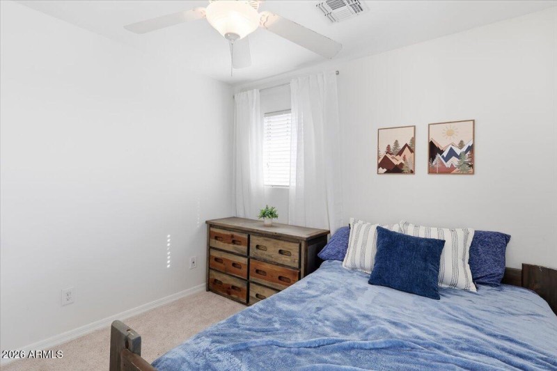 bedroom three walk-in closet