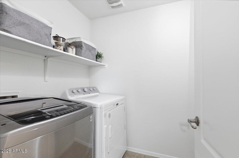 upstairs laundry room