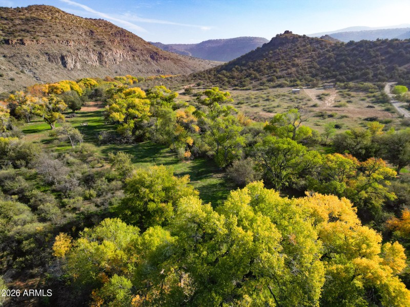 Greenspace w canyon in background