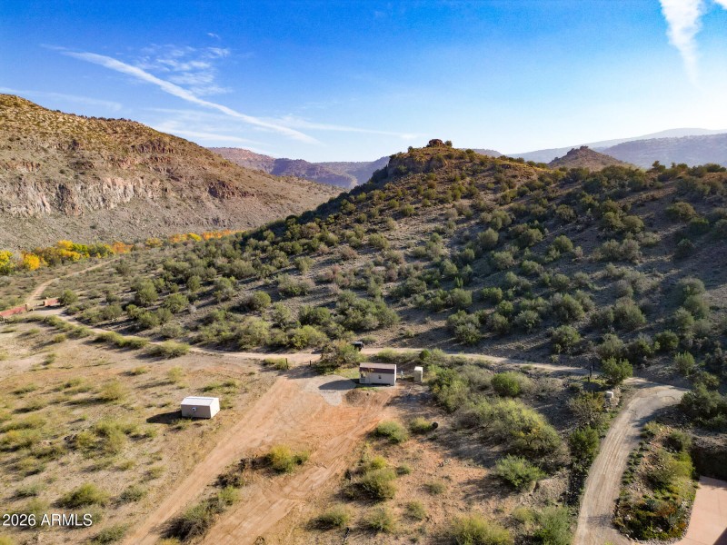 Knoll with cabin and storage below