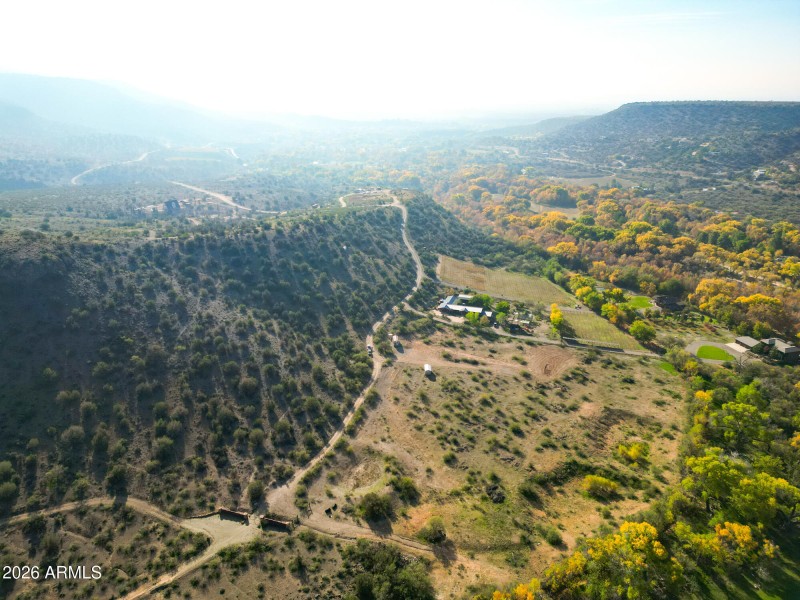 View to South access road