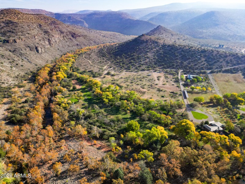 Whole property looking East