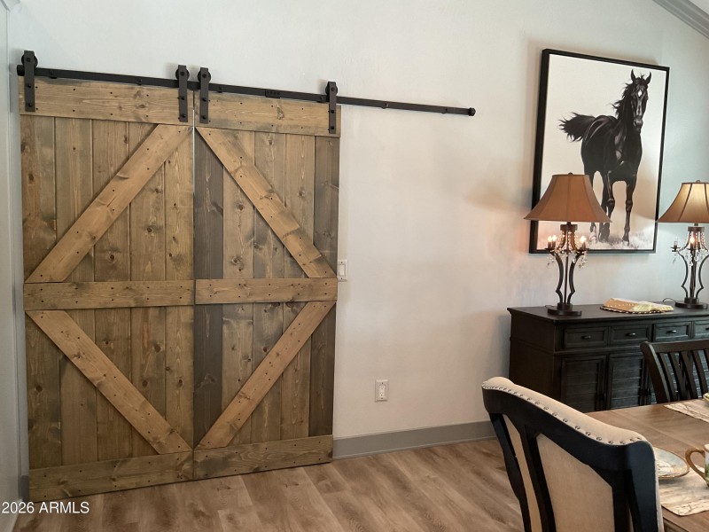 New privacy barn door for guest wing.