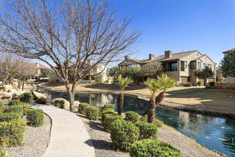 Walkway behind home