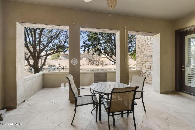 Covered patio