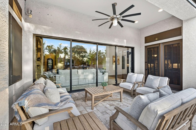 Main patio area