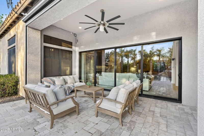 Backyard patio