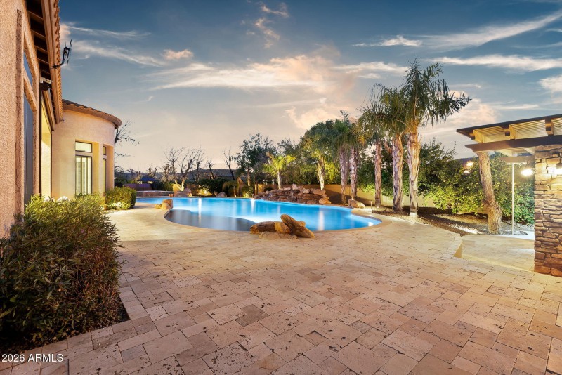 spacious patio