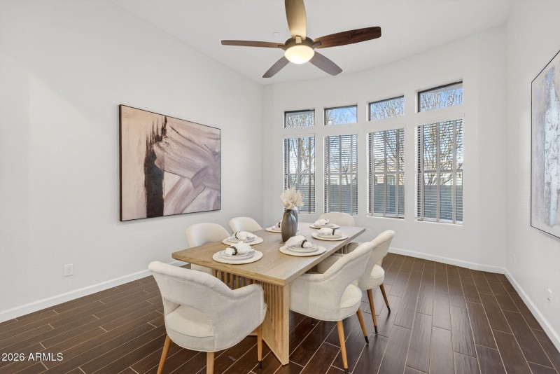 Spacious dining