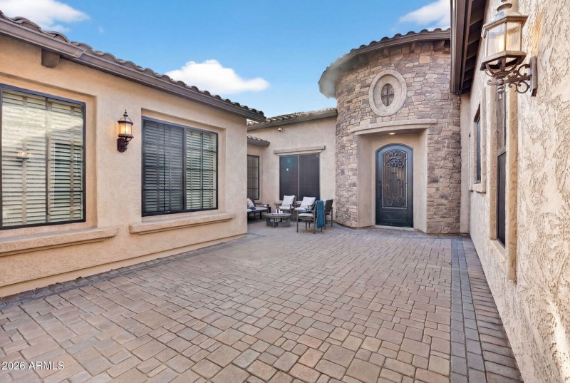 Large courtyard