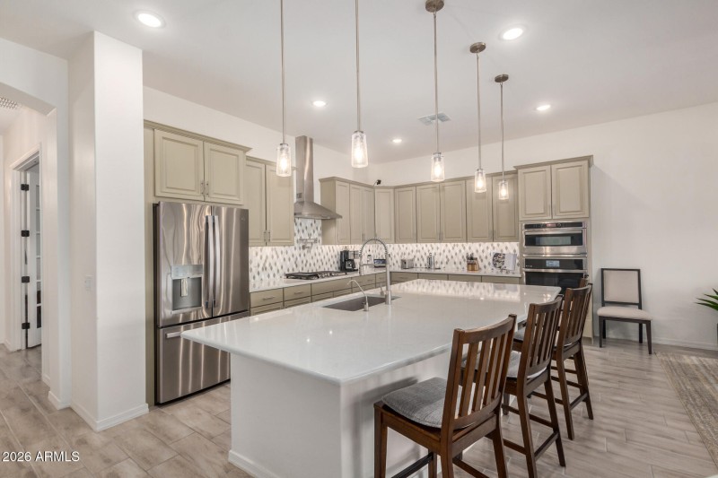 pendants and recessed lighting