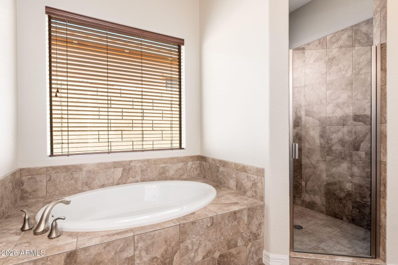 Separate Shower and Tub