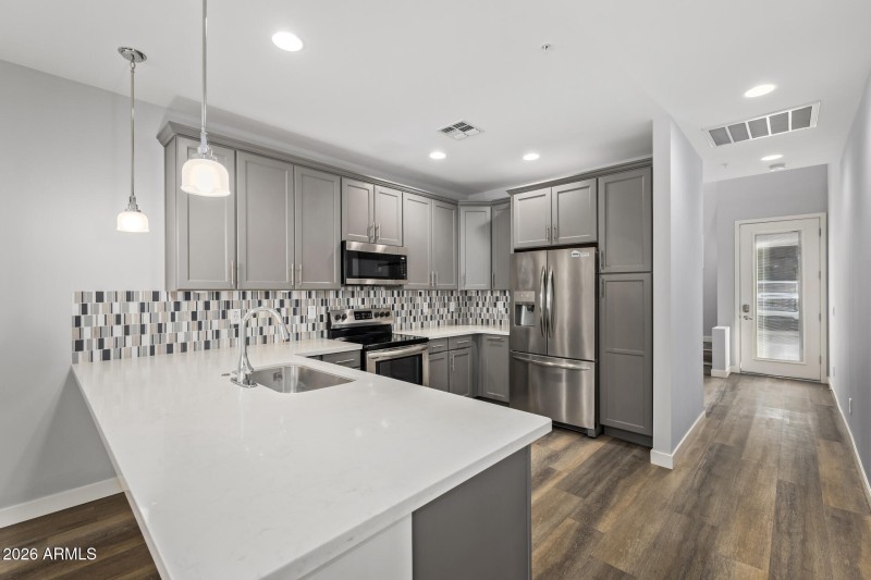 Stainless steel appliances convey