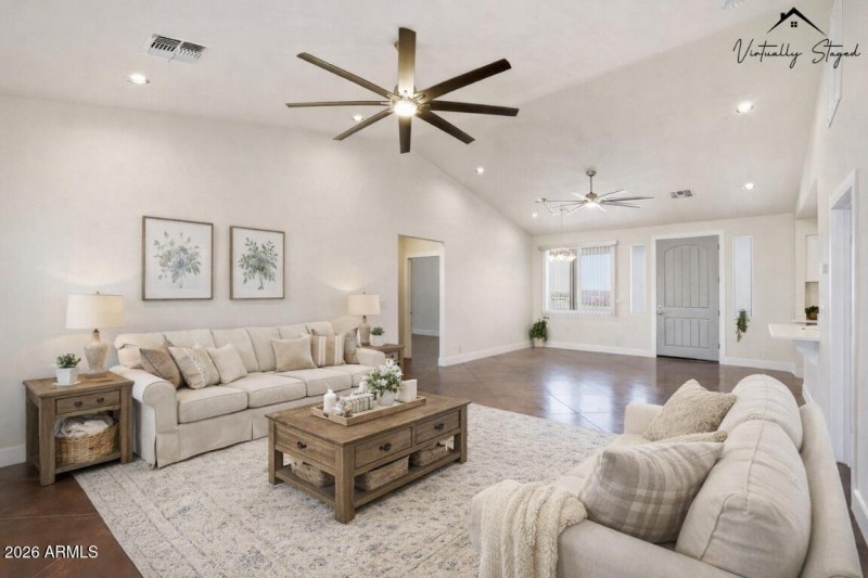 Living Room Virtually Staged