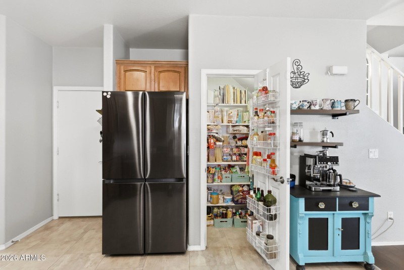 pantry & door to garage