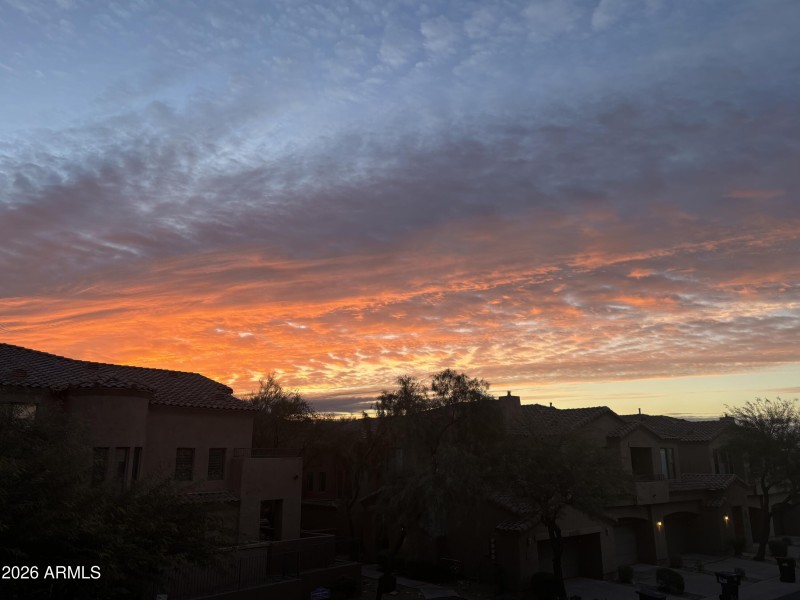 Sunrise from balcony