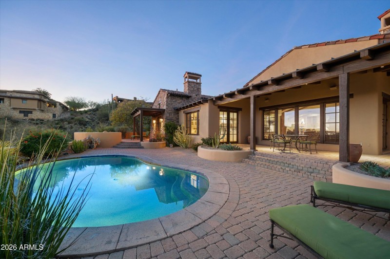 backyard early evening