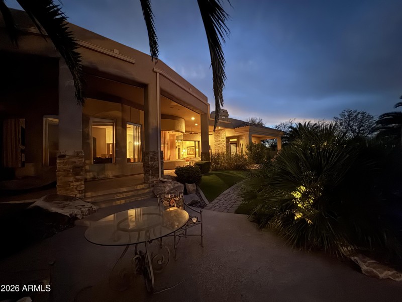 Back of home evening