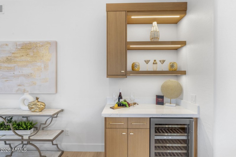 Beverage Station w/Wine Fridge