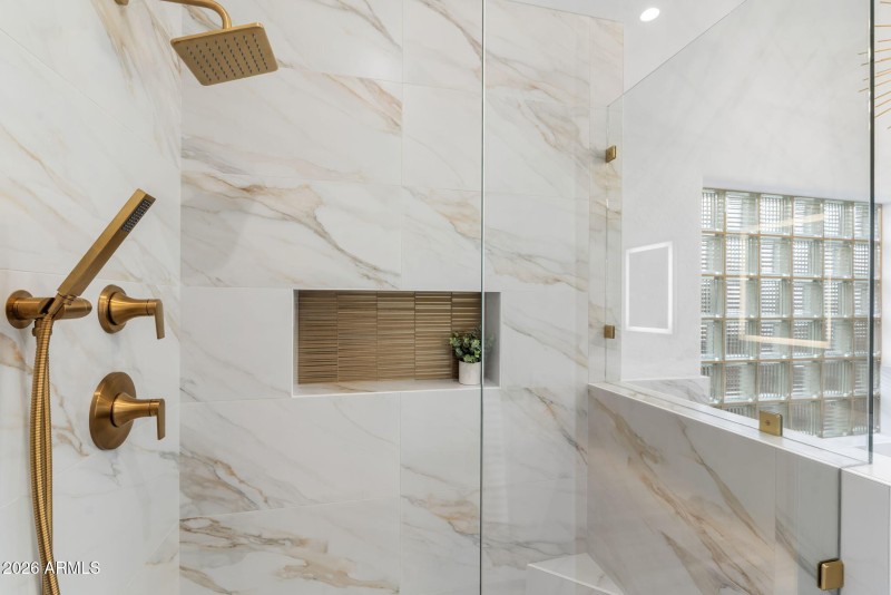 Glass Enclosed Walk-in Shower