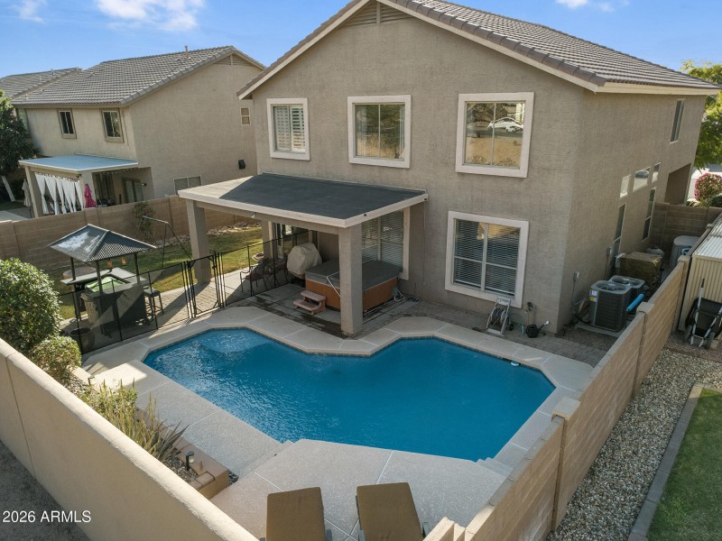 Aerial View of Backyard