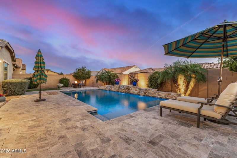 Heated Pebble Tec Pool