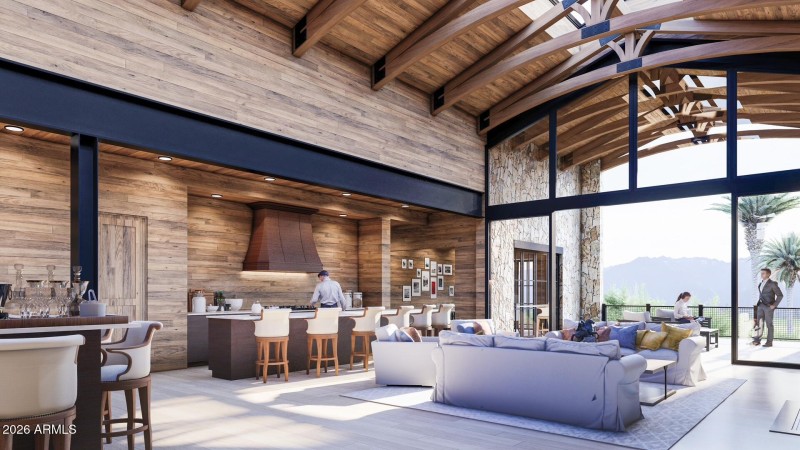 Kitchen & Living Room