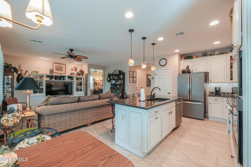 Wrap around island w/ matching cabinet