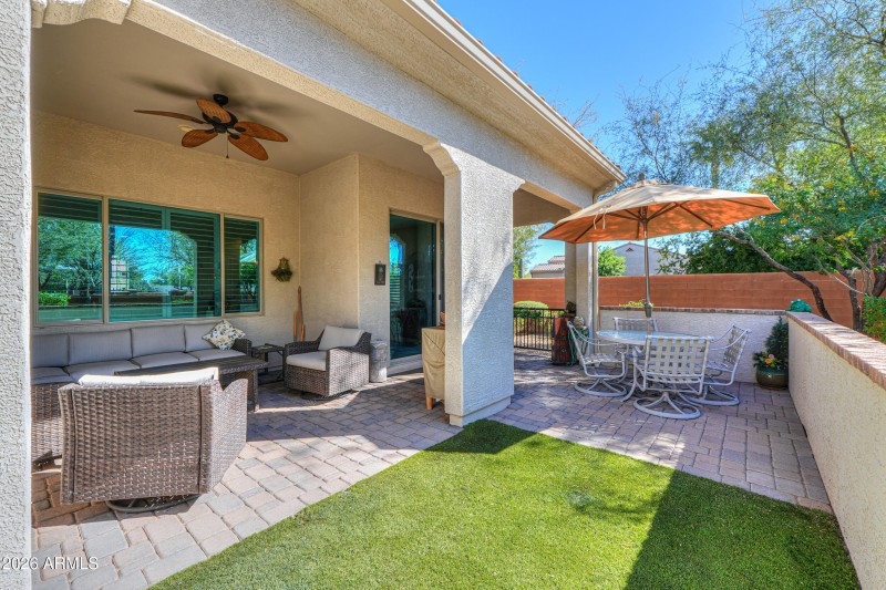 Extended paver patio