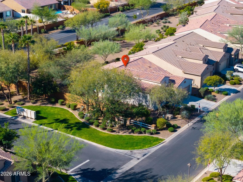 Grassy area at the side