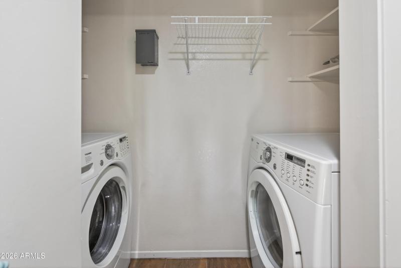 inside washer & dryer