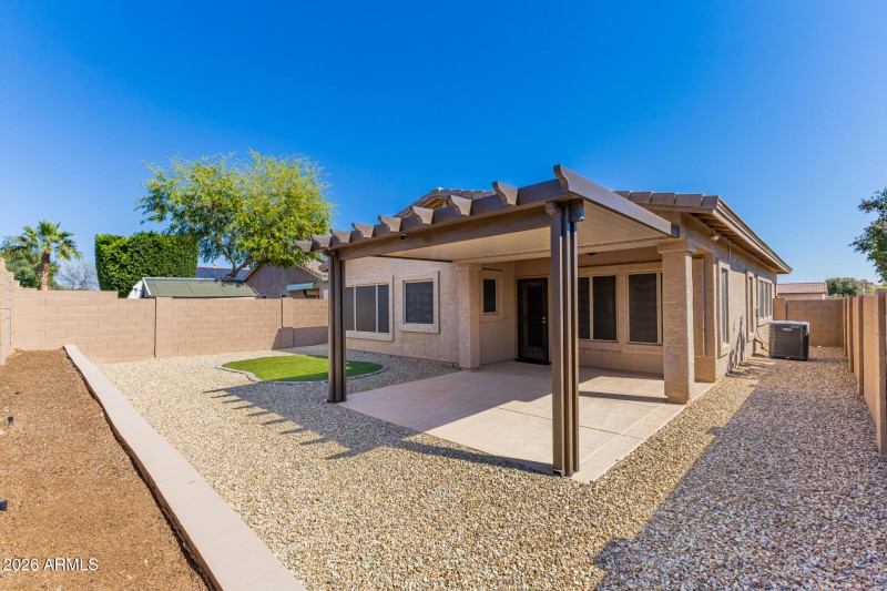 BACK YARD COVERED PATIO/PERGOLA