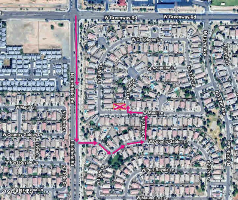 DIRECTIONAL MAP TO PROPERTY
