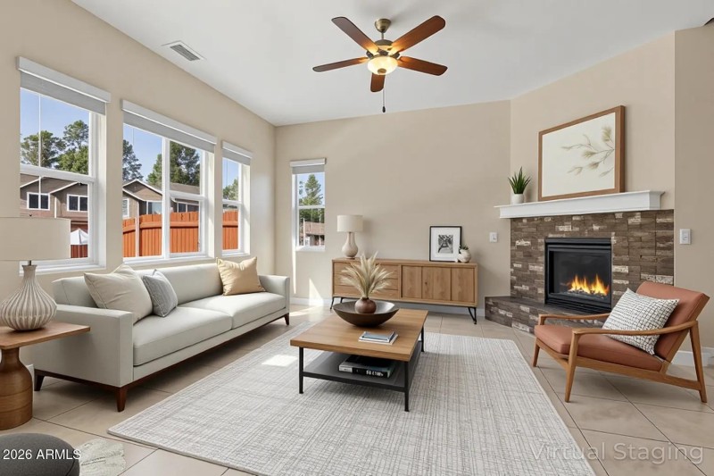 Living Room - Virtually Staged