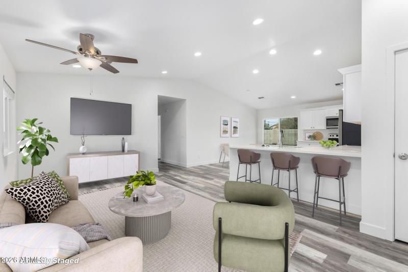 Virtually Staged Family Room - 04