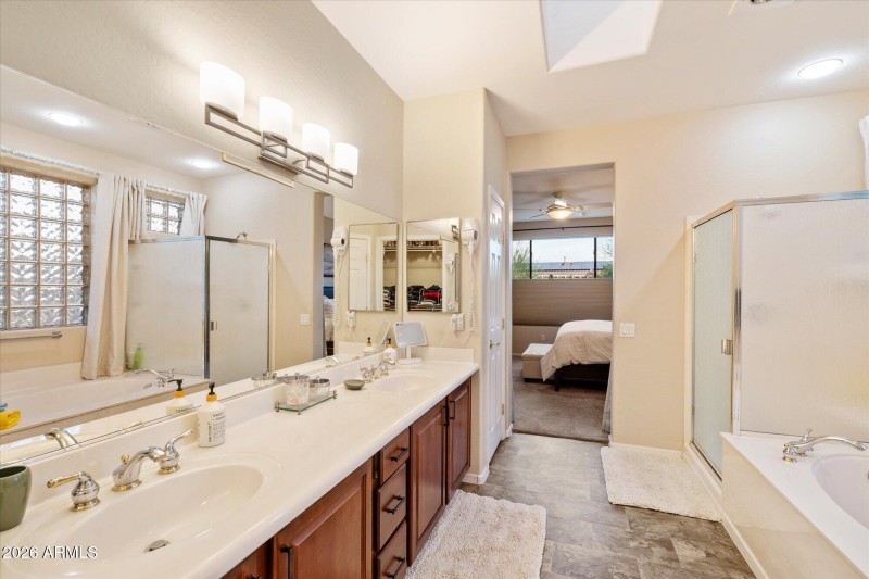 Large Mirror & Ample Counter Space