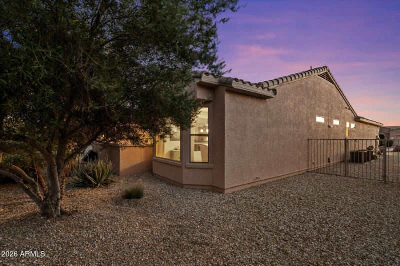 Side Yard w Mature Trees
